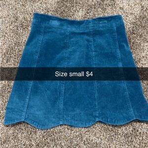 Blue mini skirt